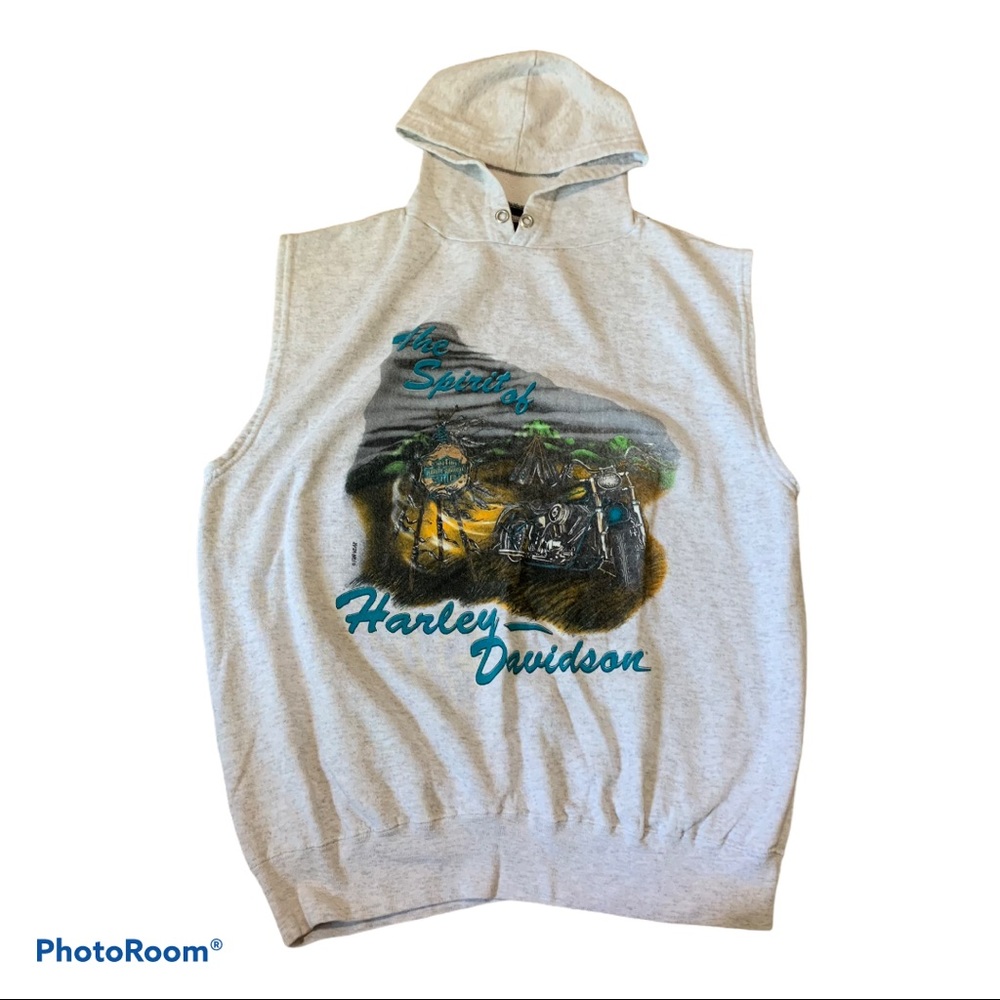 Vintage Harley Davidson sweatshirt tank top